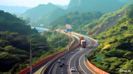 Eight-Lane Construction on The Mumbai-Pune Expressway Commences Near The Two Toll Plazas