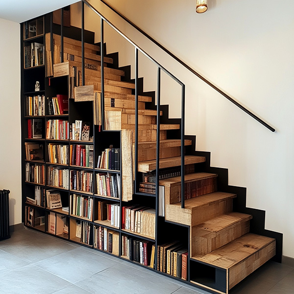 All-in-one bookshelf divider