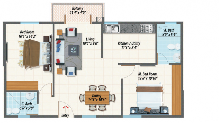 Built-up 1068 Sq.ft Property for Sale in Urban Ecospace Sarjapur Bangalore by Sangeetha Built-up 1068 Sq.ft Property for Sale in Urban Ecospace Sarjapur Bangalore by Sangeetha