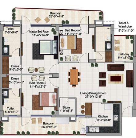 3 BHK Flat for Sale of Built-up 1906 Sq.ft in Chandigarh by Sahil Thakur 3 BHK Flat for Sale of Built-up 1906 Sq.ft in Chandigarh by Sahil Thakur