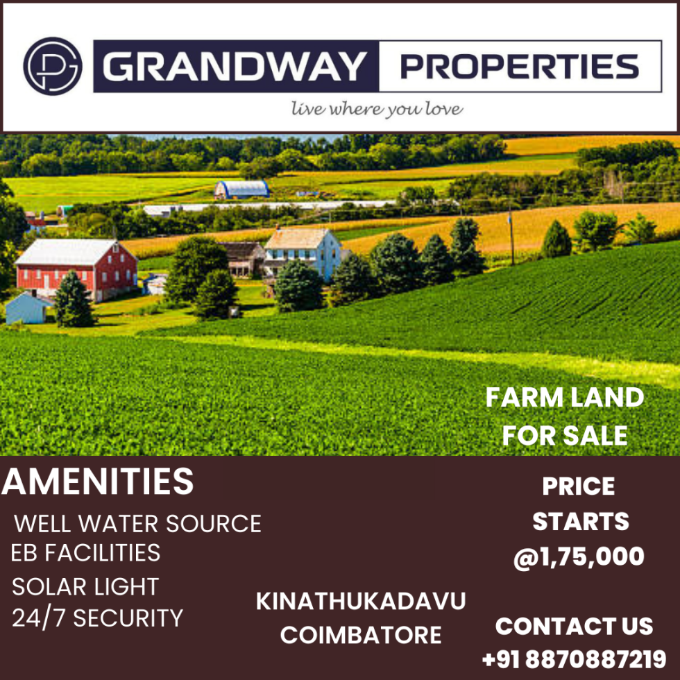 Plot 24300 Sq.ft Farm / Agriculture land for Sale in Grand Coco Farms Kinattukkadavu Coimbatore by Raihana Plot 24300 Sq.ft Farm / Agriculture land for Sale in Grand Coco Farms Kinattukkadavu Coimbatore by Raihana
