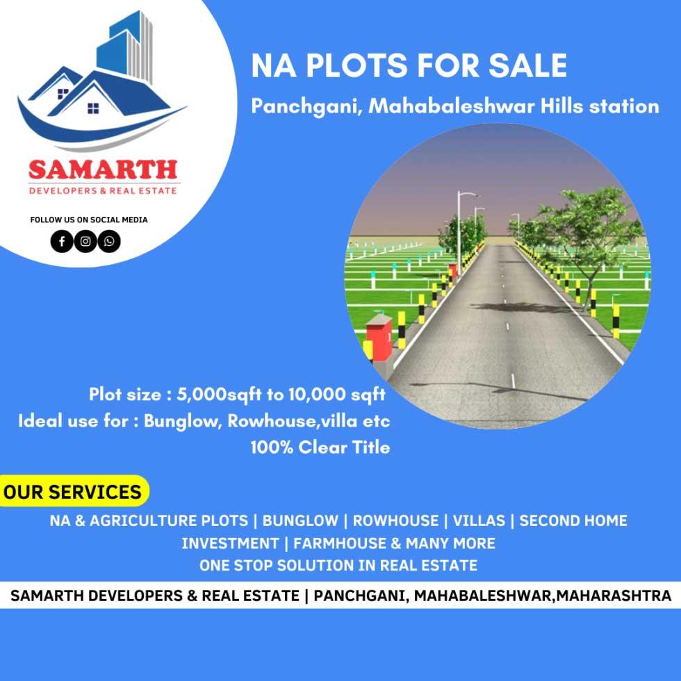 Residential Plot for Sale of Plot 5000 Sq.ft in Panchgani Mahabaleshwar Road Panchgani by Samarth Developers Residential Plot for Sale of Plot 5000 Sq.ft in Panchgani Mahabaleshwar Road Panchgani by Samarth Developers
