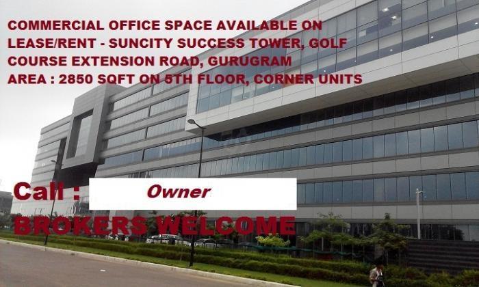 Built-up 2850 Sq.ft Office Space for Rent in Suncity Success Tower Sector 65 Gurgaon by Varun Sengupta Built-up 2850 Sq.ft Office Space for Rent in Suncity Success Tower Sector 65 Gurgaon by Varun Sengupta