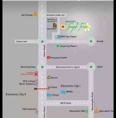  Residential Plot for Sale in Vensai Temple Tree Madivala Village Road Anekal Bangalore