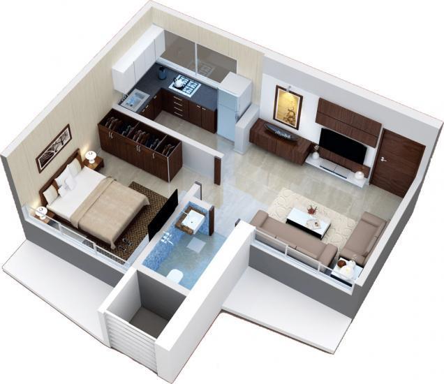 1 BHK - 331 Sq.ft.