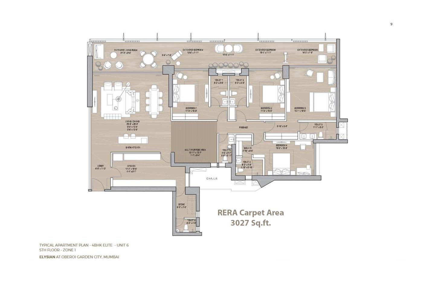 44 BHK - 3027 Sq.ft.
