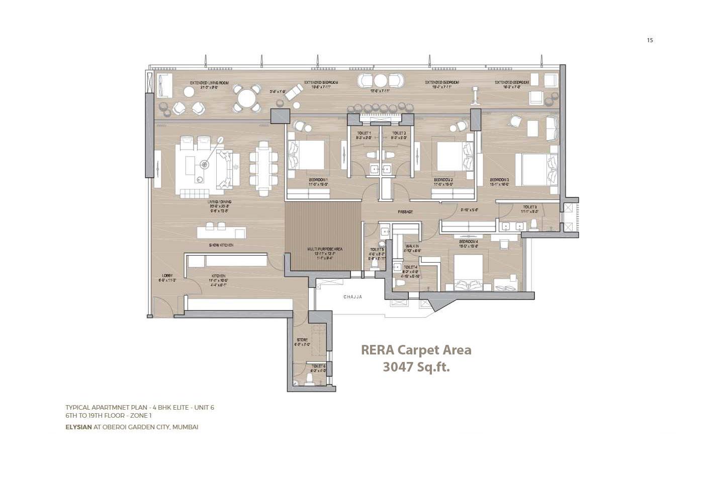 4 BHK - 3047 Sq.ft.