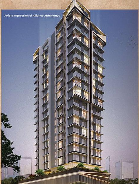 3 BHK Flat for Sale of Carpet 821 Sq.ft in Alliance Abhimanyu Malad West Mumbai by Vipul