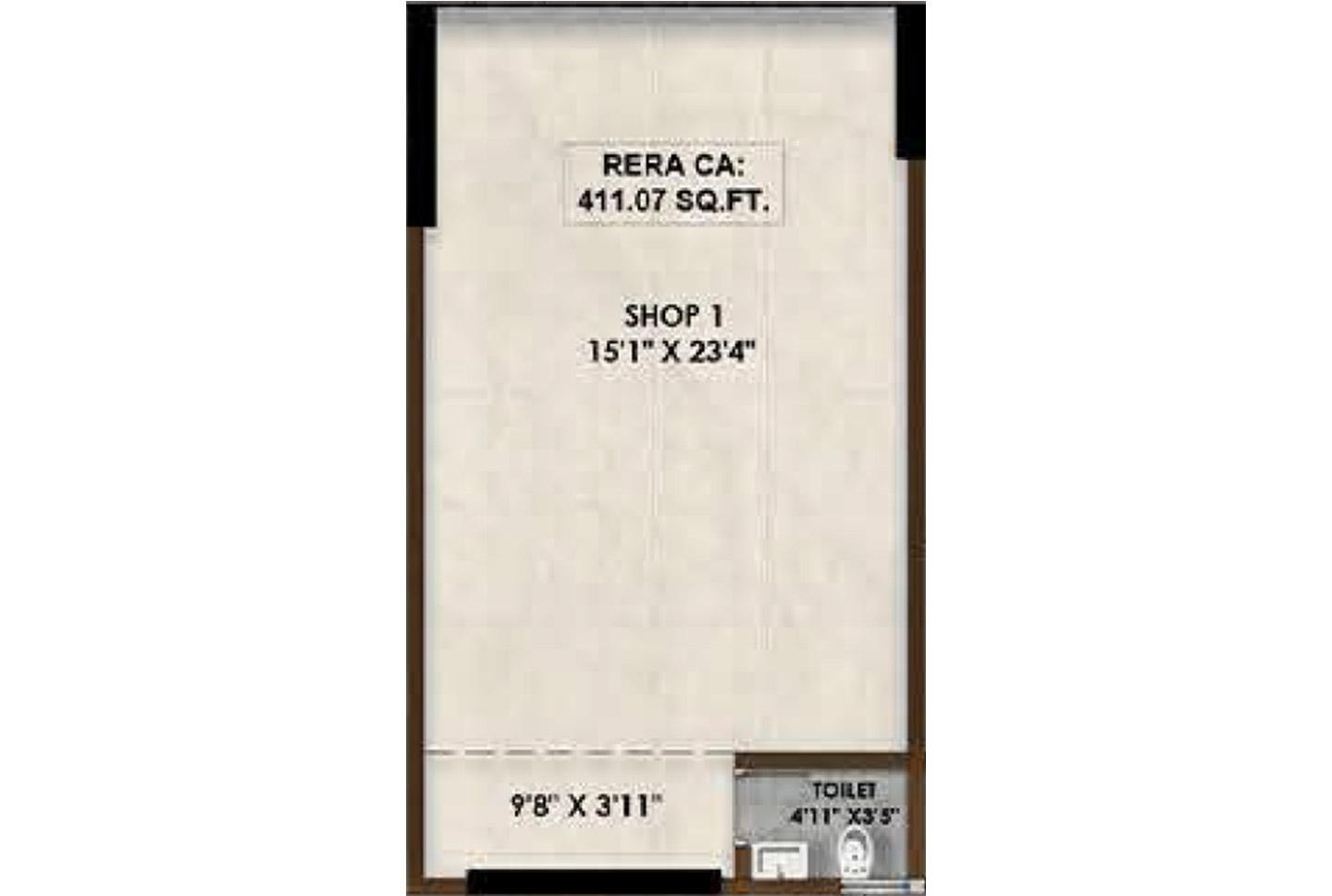 Shop - 411 Sq.ft.
