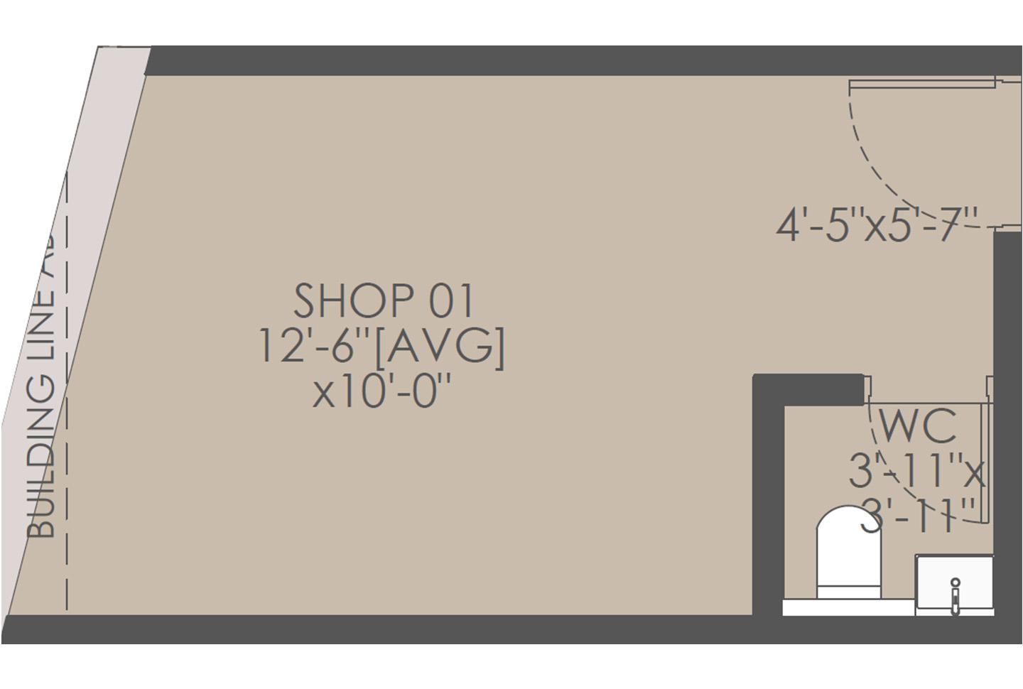 Shop - 171 Sq.ft.