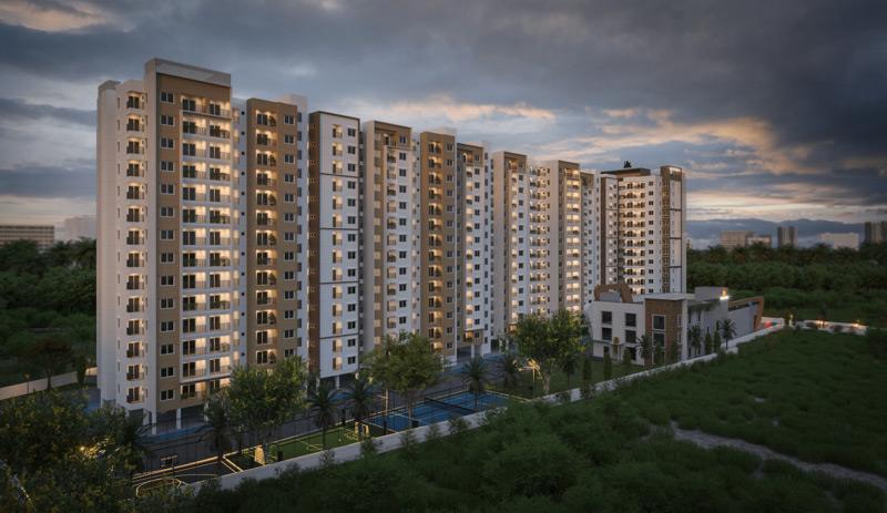 1 BHK Flat for Sale of Super Built-up 543 Sq.ft in Sowparnika Rhythm of Rain Whitefield Bangalore by Deepak Borkar