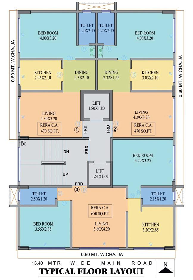 Dharmshanti - Typical Flr Plan