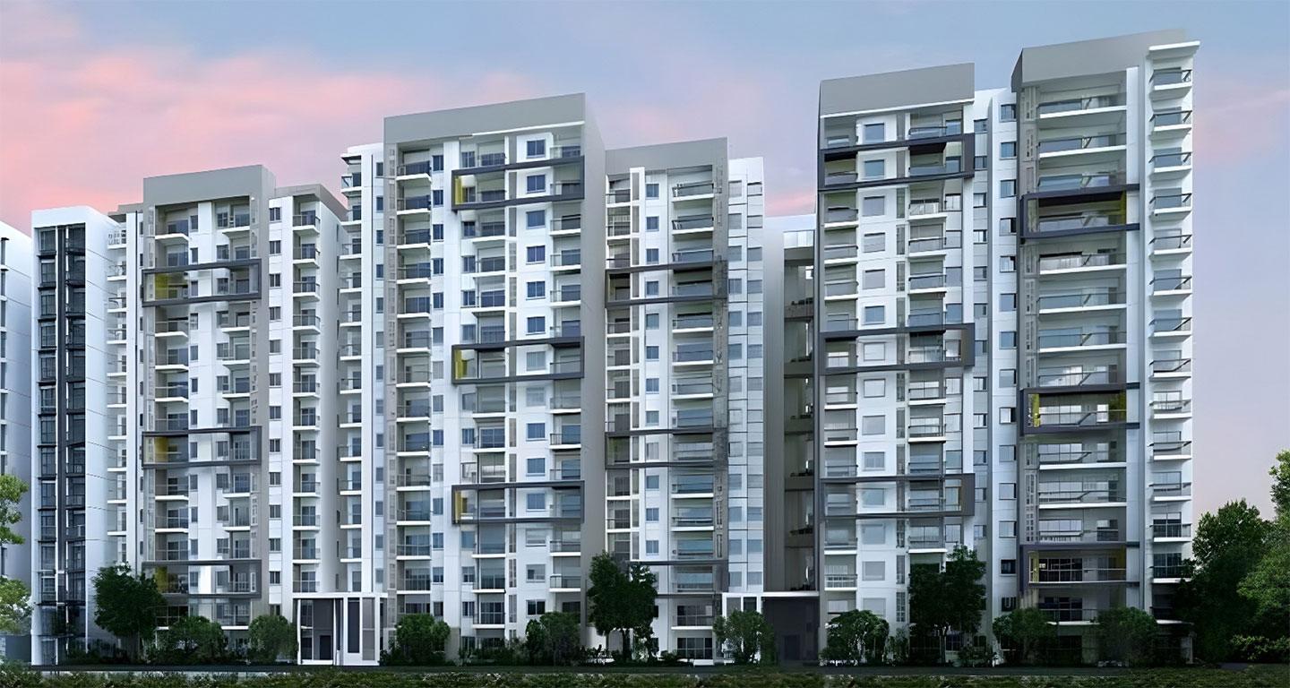 3 BHK Flat for Rent of Carpet 1377 Sq.ft in L And T Raintree Boulevard CL3 Sahakara Nagar Bangalore by Prakash