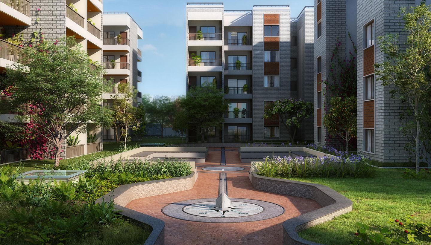 2 BHK Flat for Sale of Super Built-up 1120 Sq.ft in Nandi Meraki Begur Bangalore by Shiv Ashish