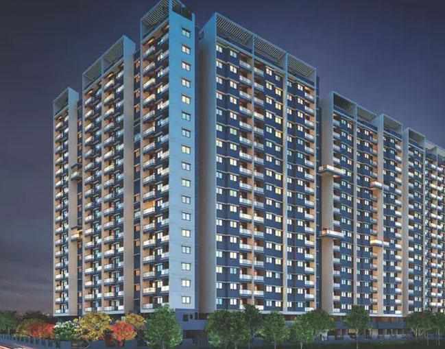 1 BHK Flat for Sale of Carpet 630 Sq.ft in Global Platinum City Light Moshi Pune by Ananda