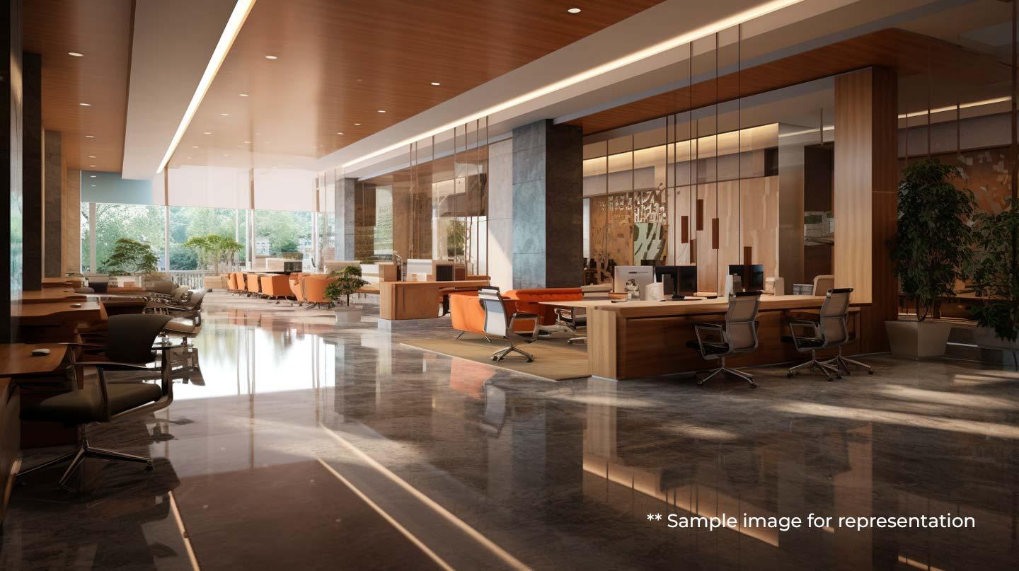 Carpet 865 Sq.ft Office Space for Rent in Tantia Jogani Industrial